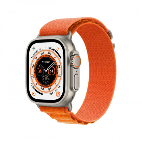 Apple Watch Ultra GPS + Cellular 49mm Titanium Case Orange Alpine Loop - Medium (MQEU3/MQFL3) б/у